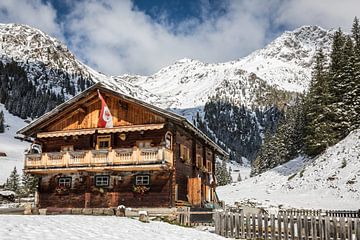 Unterstalleralm snackstation in het Arntal, Innervillgraten van Christian Müringer