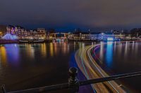 Amsterdam during the Amsterdam Light Festival