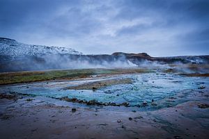 Geiser ijsland water geysir iceland van Corrine Ponsen