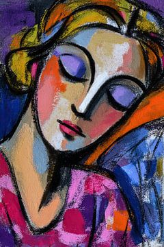 Relaxation in Colours by Abstract Painting