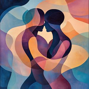Liebe in bunten Formen