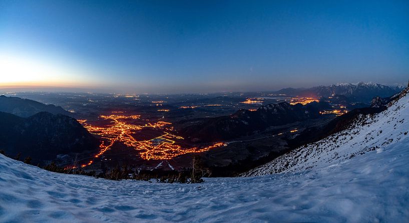 East Allgäu at the blue hour by Leo Schindzielorz