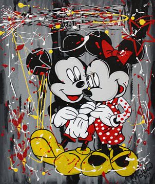 Minnie und Micky Maus - Pop von Kathleen Artist Fine Art