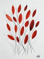 Orange leaves