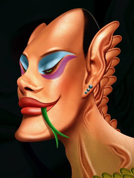 Drag(on) Queen (Extravagant) par Ton van Hummel (Alias HUVANTO)
