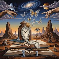 Surreale Traumlandschaft Kunst - Abstrakte Fantasiewelt im Surrealismus-Stil