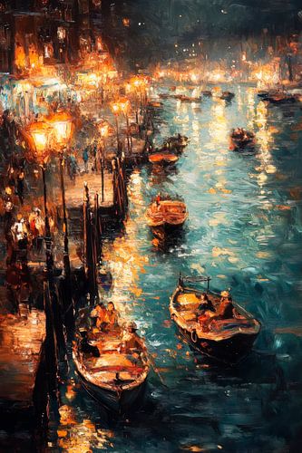 Nacht aan het water