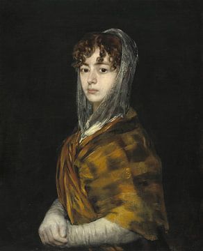 Francisca Sabasa y Garcia - Portrait femme vieux maître de Francisco Goya
