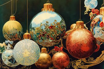 Kerstballen en versieringen 5 van Rein Bijlsma Art