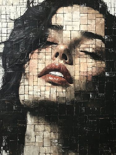 Modernes abstraktes Porträt