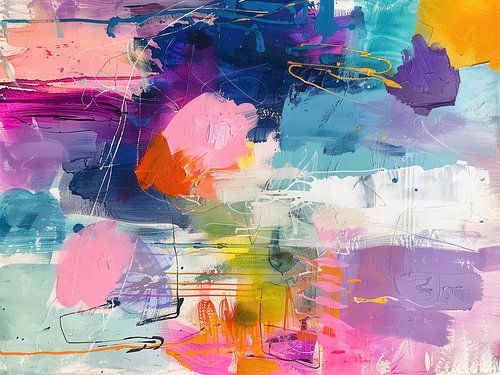 Levendig abstract schilderij