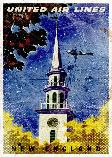 United AirLines New England by Gunawan RB