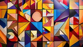Kunstwerk met kleuren