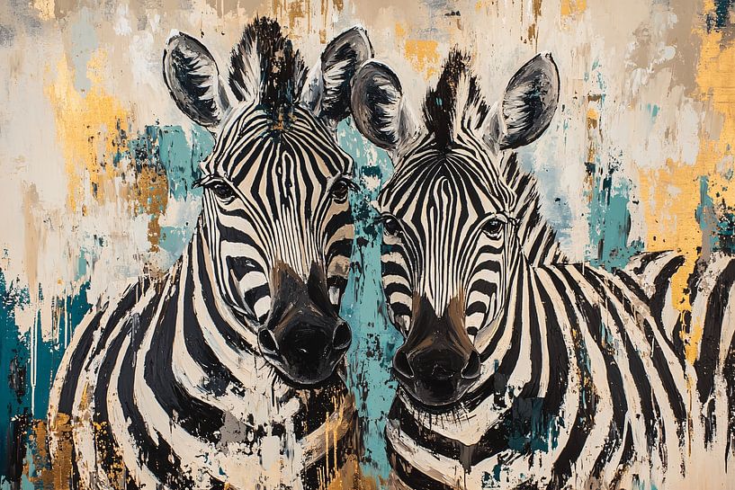 Abstract zebra art in colour by Imperial Art House