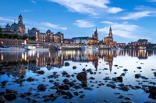 Dresden in the evening light – My view from the Königsufer