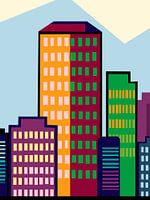 Het gebouw in de pop-artposter is geweldig?
