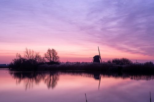 Prachtige lucht bij molen