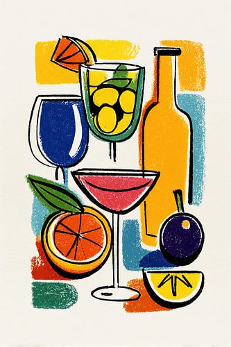 Cocktails de fruits | Une gamme de boissons rafraîchissantes sur OMG Art