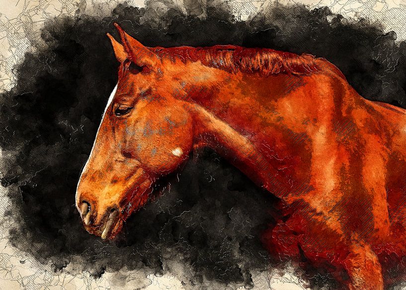 horse animal art #horse by JBJart Justyna Jaszke