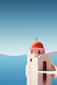 Kerk in Cycladen van haroulita