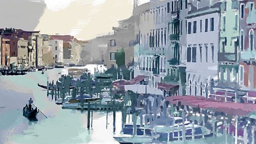 Dining in Venice – Modern Impressionism