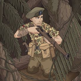 Knil-Soldat im indonesischen Dschungel. von JJ ADX