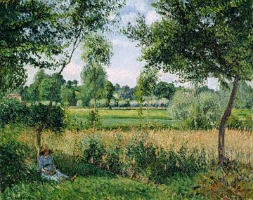 Morgendlicher Sonnenlichteffekt, Eragny, Camille Pissarro