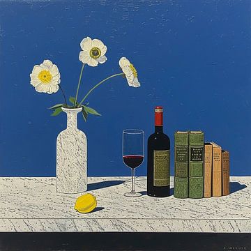 Boeken en Bloemen van Matteo Bellini