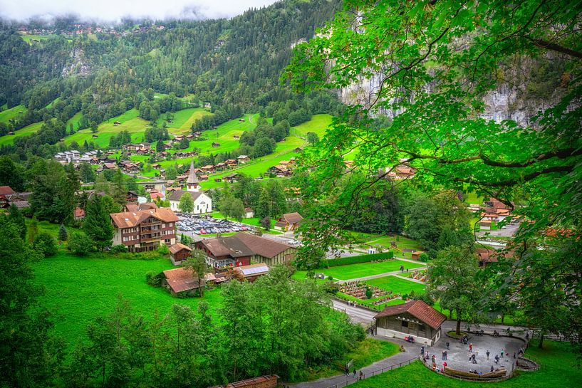 Summer Splendour: Lauterbrunnen from above by Bart Ros