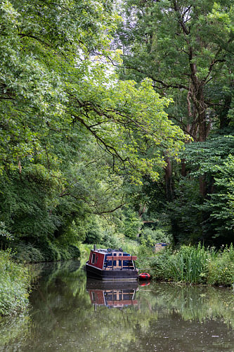 Narrowboat op het Kennet and Avon Canal
