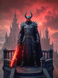 Horned Demon Knight by Markus Gann