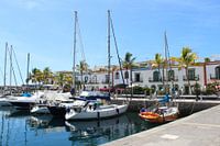 Port of Puerto de Mogán in Gran Canaria Spain.