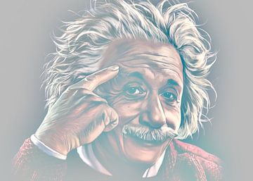 Albert Einstein by Hesti Azzafira