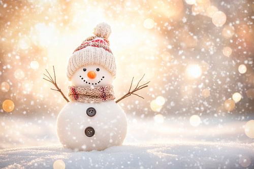 Sneeuwpop wintermagie