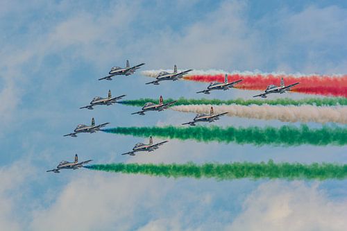 Frecce Tricolori in actie tijdens AIR14.