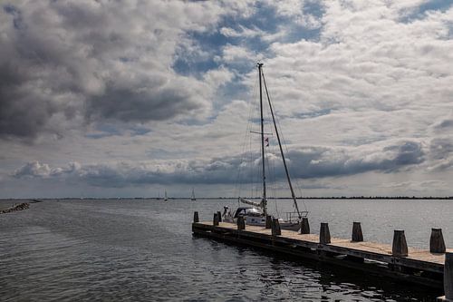 Typische Hollandse zomer wolken lucht