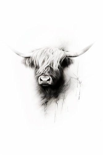 Charcoal portrait of the Scottish Highlander