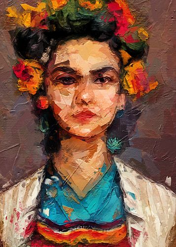 Vrouw 2 olieverfschilderij kunst #vrouw