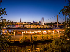Hamburg - Zur Blauen Stunde an der Binnenalster
