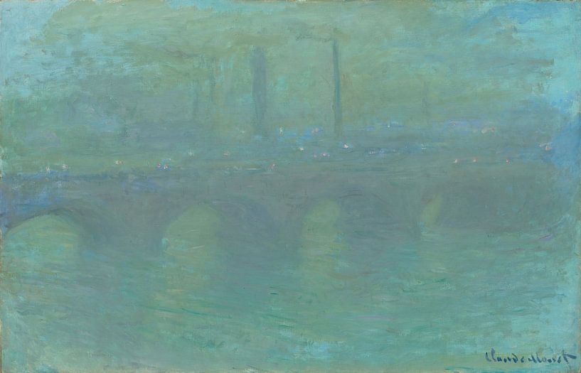 Claude Monet, Waterloo-Brücke, London, bei Sonnenuntergang, 1904 von Atelier Liesjes