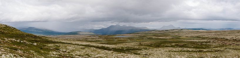 panorama Norwegian mountains by inge meuwese