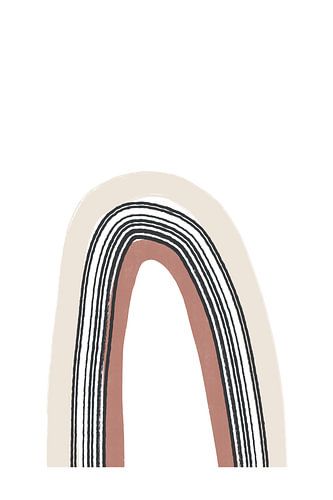 Arche simple avec lignes noires
