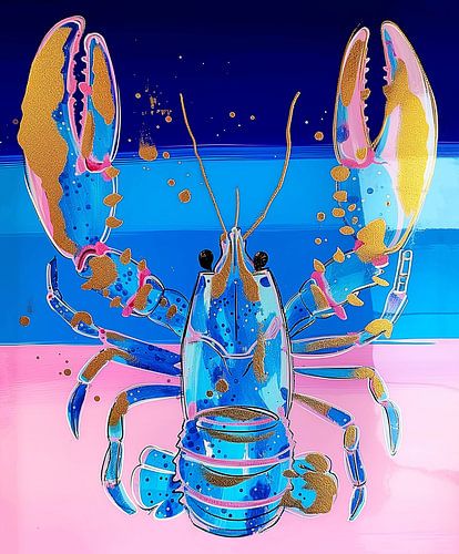 Cancer bleu-or contre Horizon rose-bleu