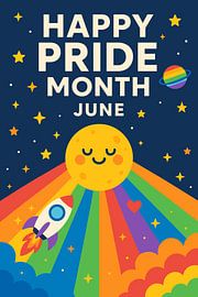Happy Pride Month June Illustration by Art Kingdom