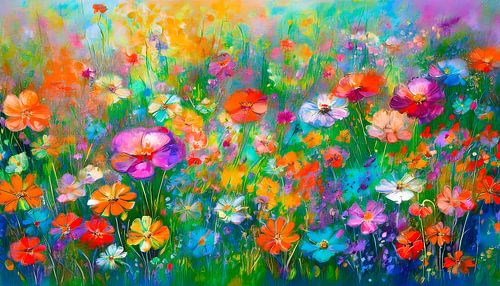 Le printemps ! Jardin de fleurs