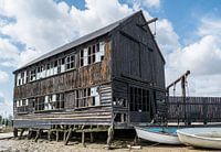 Hölzerner Bootsschuppen in Tollesbury