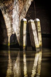 Creusement d'un puits de mine près du pont Jacobibrug à Utrecht (en couleur) sur André Blom Fotografie Utrecht
