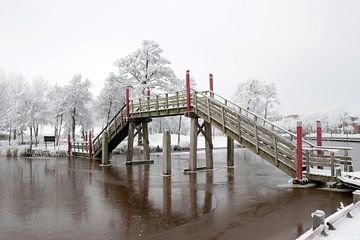 Brücke beim Passieren des Hafens Spoordok in Musselkanaal von Martin Albers Photography