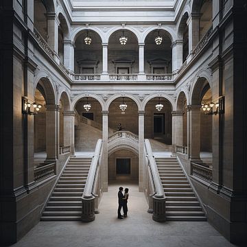 Étreinte baroque : l'amour éternel à Fribourg sur Karina Brouwer