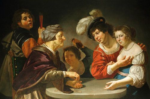 Jan van Bijlert, De koppelaarster, 1630